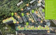 Building plan of the «Parkova Dolina» apartment complex
