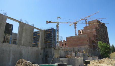 Динаміка будівництва житлового комплексу «Паркова Долина» станом на 14 травня 2018 року 
