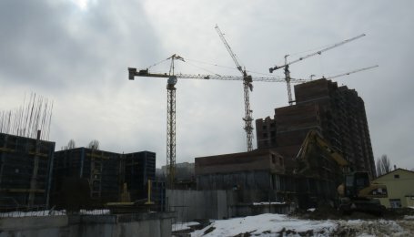 Динаміка будівництва житлового комплексу «Паркова Долина» станом на 13 березня 2018 року
